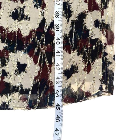 NWT ba&sh Kaz Robe V-Neck Printed Midi Dress SMALL in Ecru - Picture 10 of 10